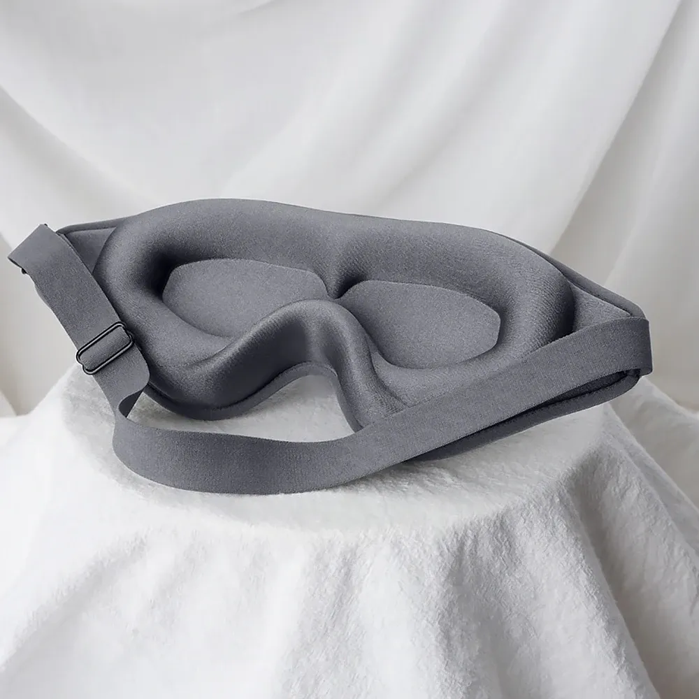 Masque de sommeil 3D en mousse à mémoire de forme, bandeau occultant 99 % pour une meilleure qualité de sommeil 9