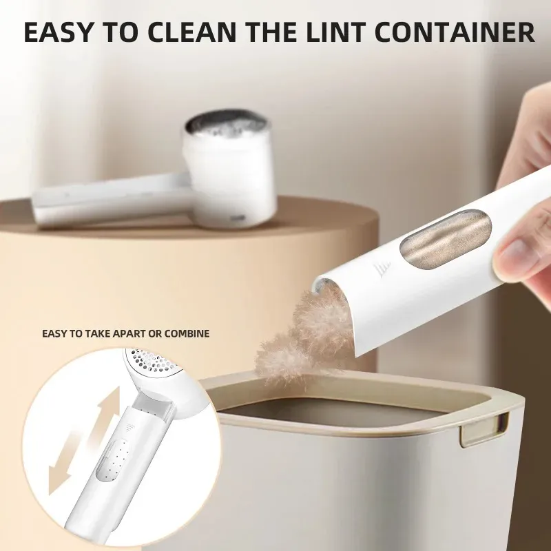 Dissolvant électrique numérique pour peluches, tondeuse sans fil anti-bouloches, rasoir domestique haute vitesse à six lames en acier 4