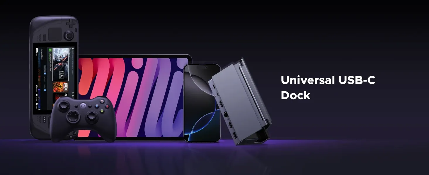 Station d'accueil USB-C universelle en situation