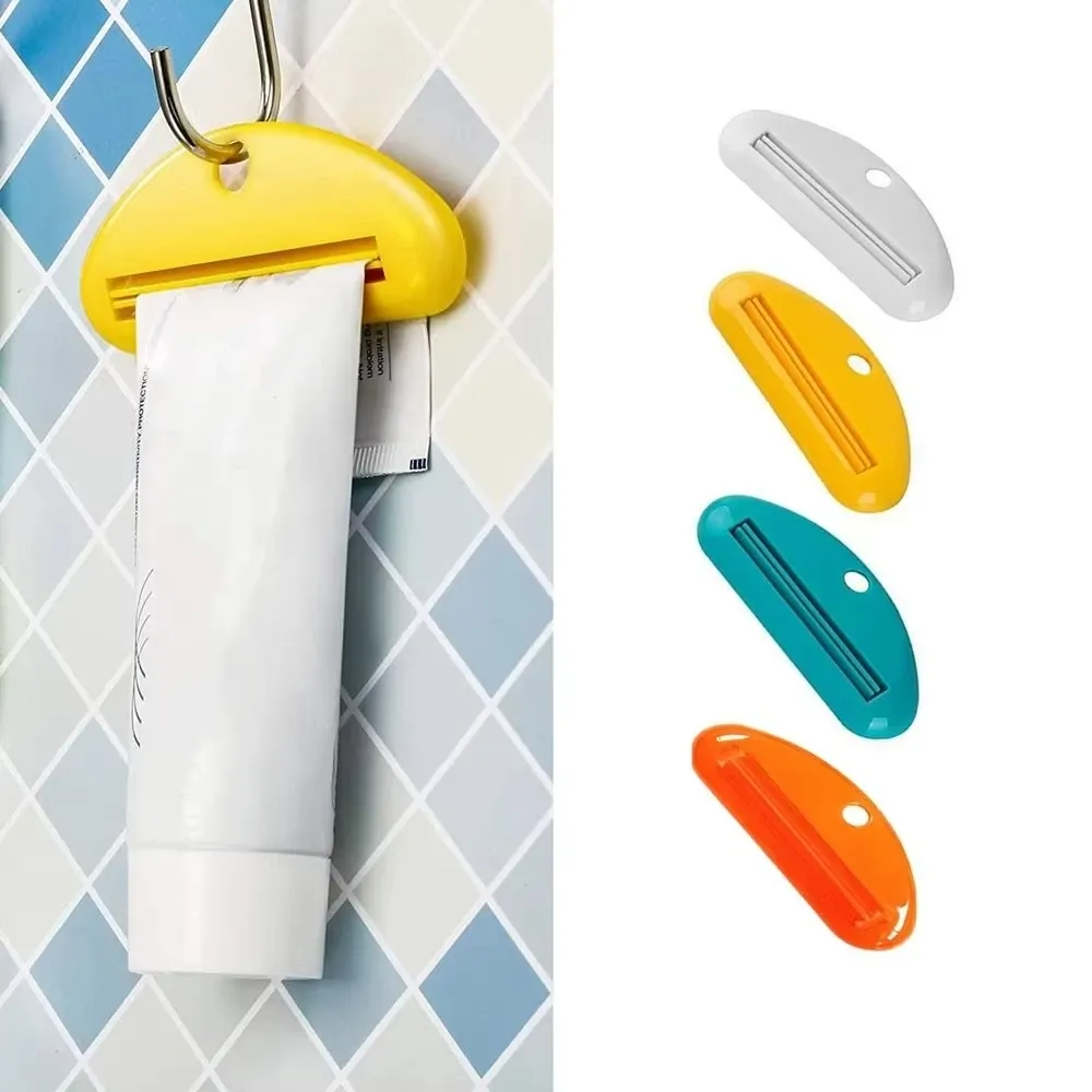 1/2/3 pièces Distributeur manuel multifonction de dentifrice et presse-tube de crème, pince d'extraction pour salle de bain 3