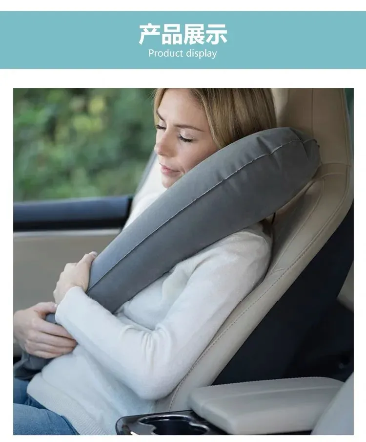 Oreiller de voyage gonflable pour le cou