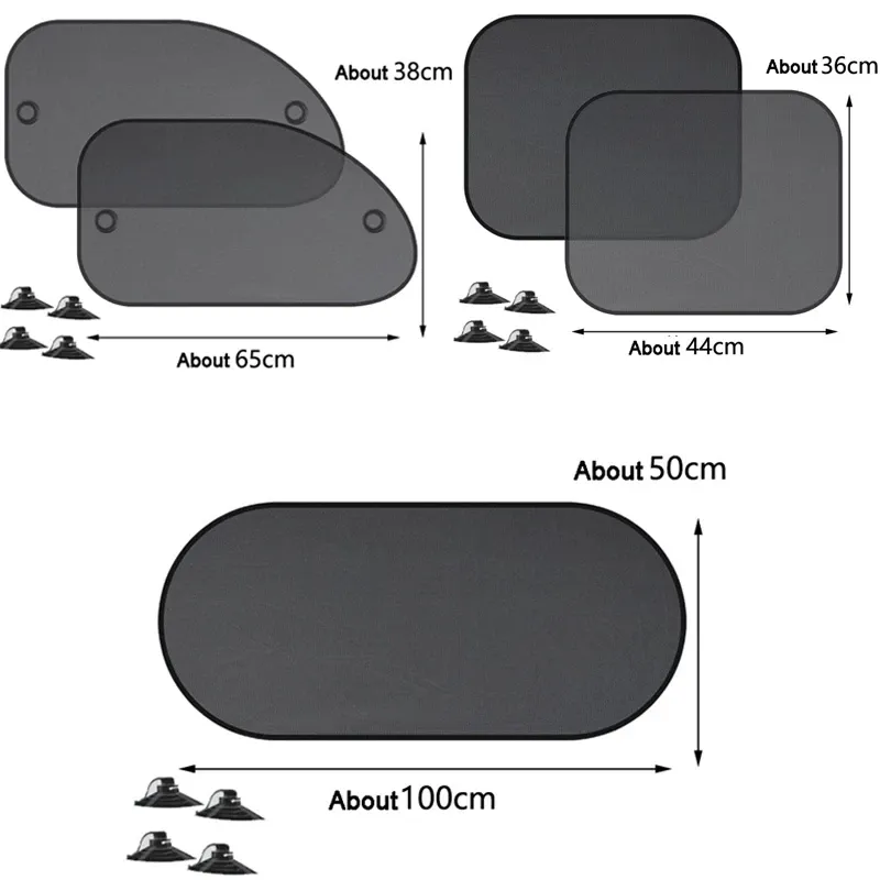 Pare-soleil universel pliable pour pare-brise de voiture 4
