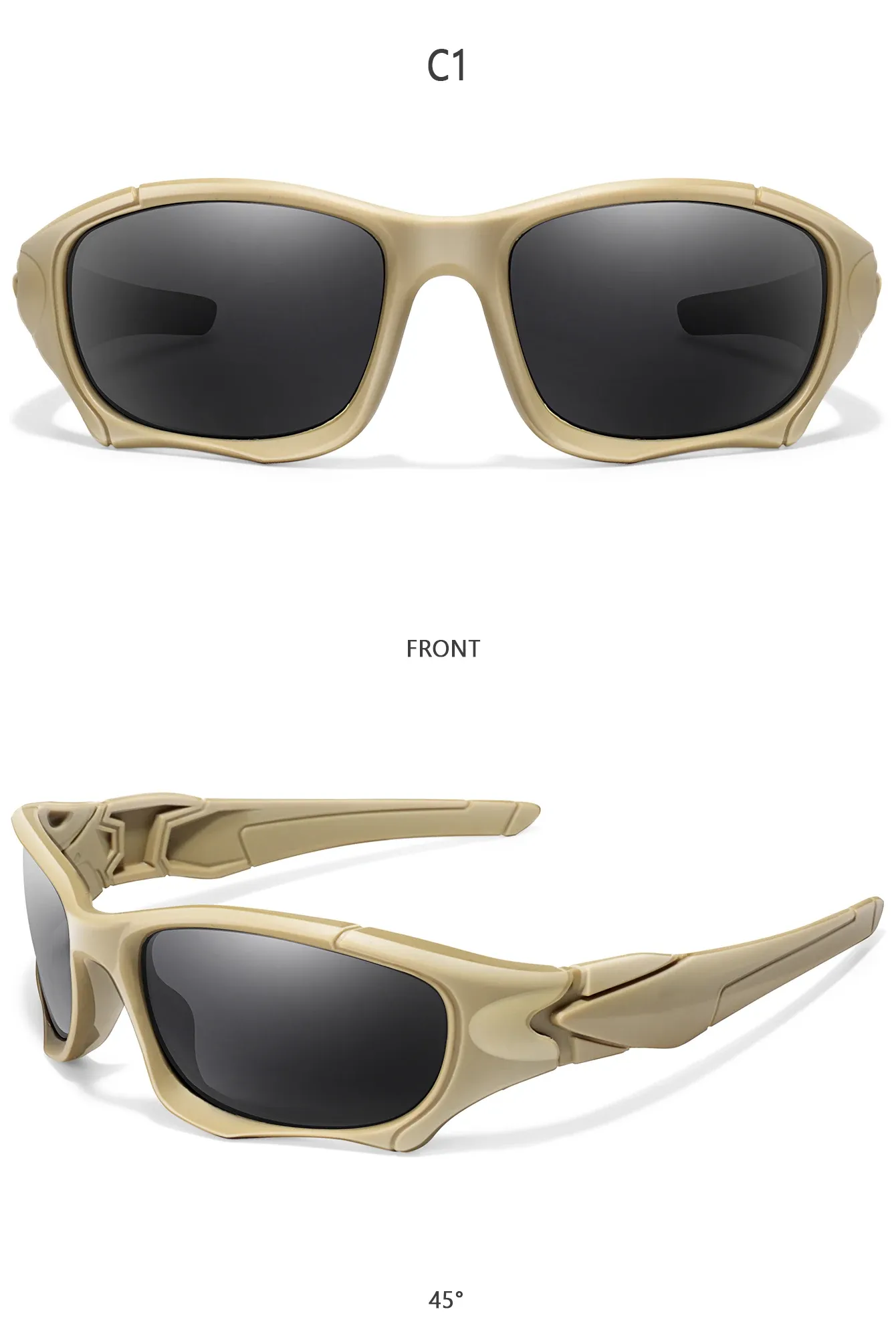 Lunettes de soleil sous différents angles