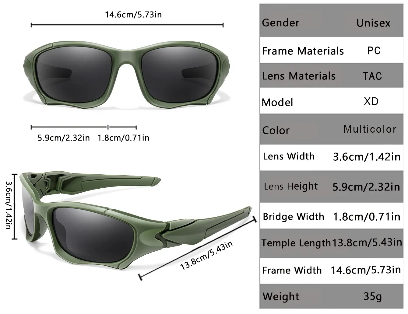 Lunettes portées lors d'une activité en extérieur