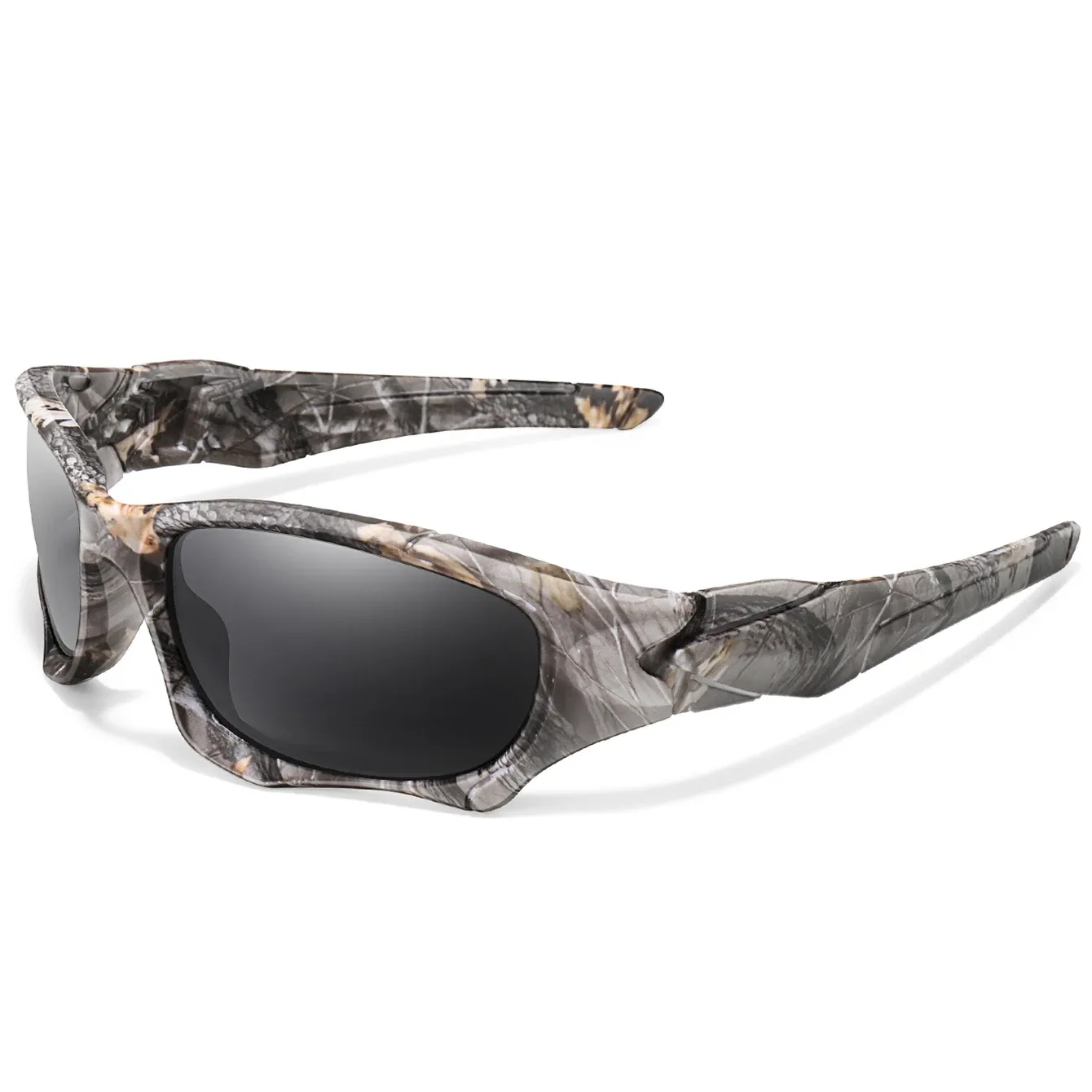 Lunettes de soleil polarisées de pêche pour hommes et femmes, à motif camouflage classique, avec protection UV pour la conduite, le cyclisme et la randonnée en plein air 14
