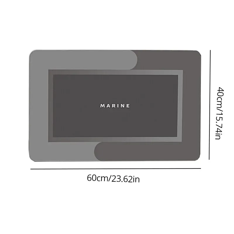 Tapis de bain antidérapant 40 x 60 cm, super absorbant, séchage rapide et doux, pour salle de bain et douche 6