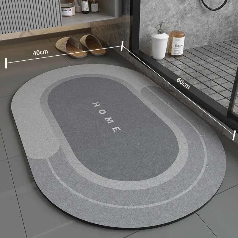 Tapis de bain antidérapant 40 x 60 cm, super absorbant, séchage rapide et doux, pour salle de bain et douche 8