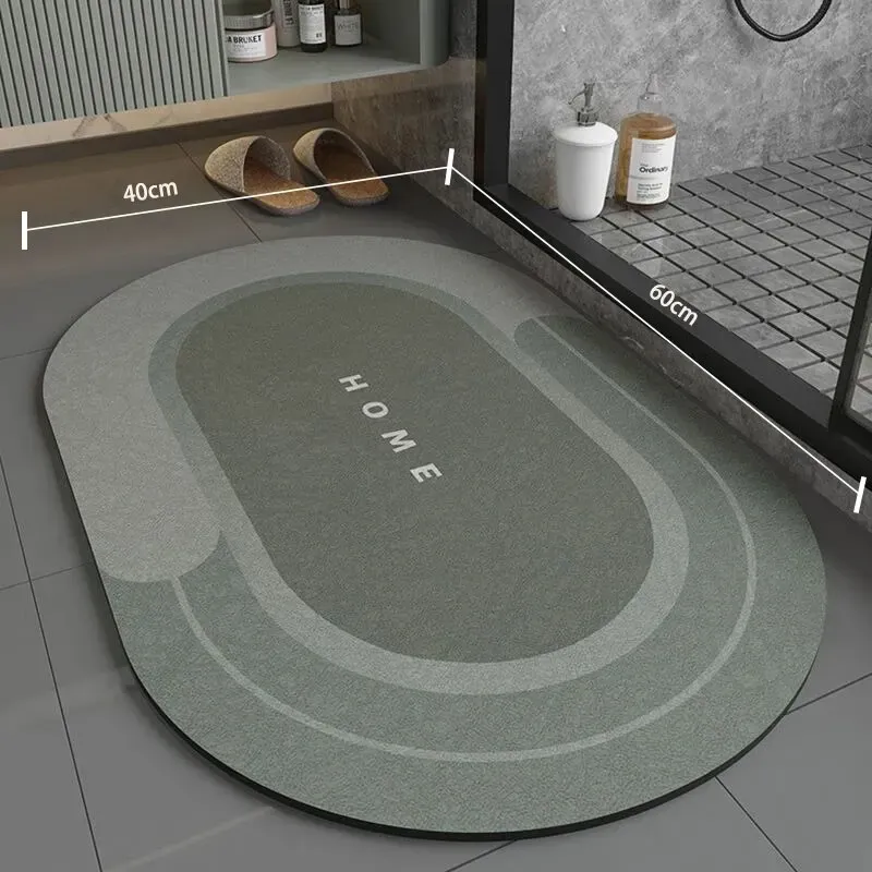 Tapis de bain antidérapant 40 x 60 cm, super absorbant, séchage rapide et doux, pour salle de bain et douche 9
