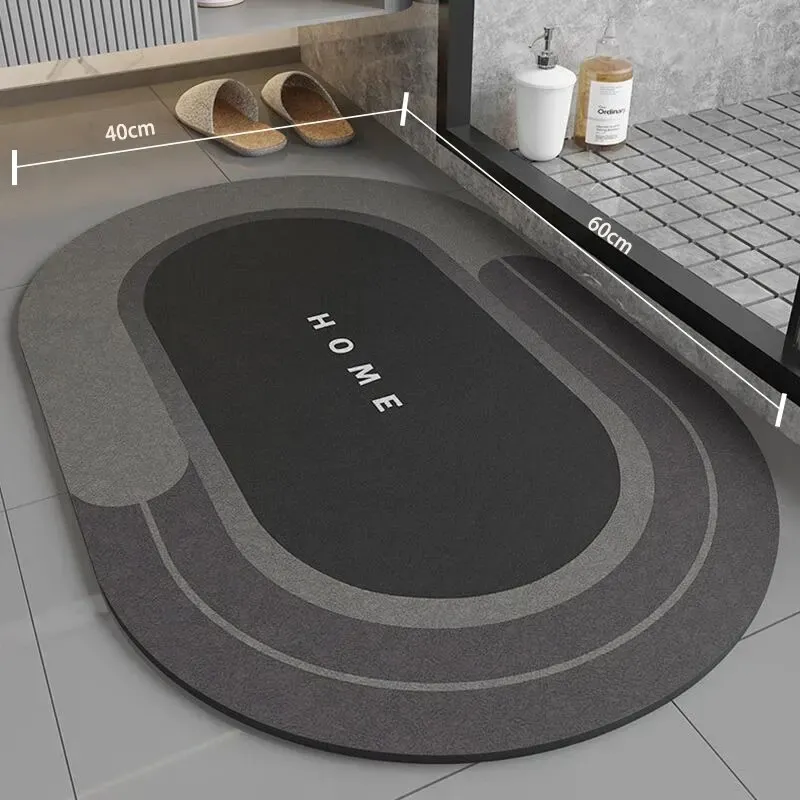 Tapis de bain antidérapant 40 x 60 cm, super absorbant, séchage rapide et doux, pour salle de bain et douche 11