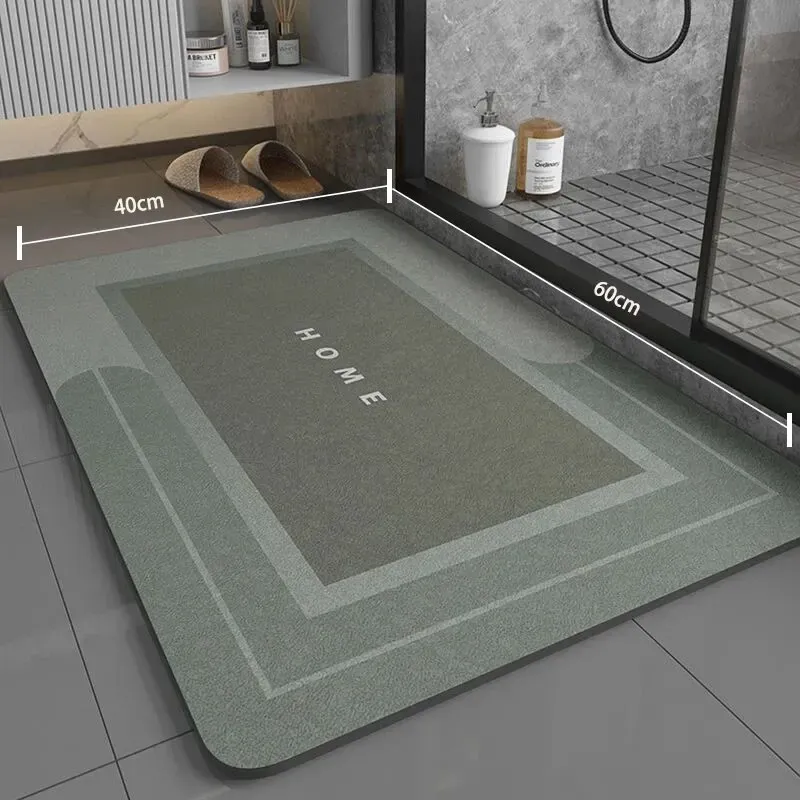 Tapis de bain antidérapant 40 x 60 cm, super absorbant, séchage rapide et doux, pour salle de bain et douche 13