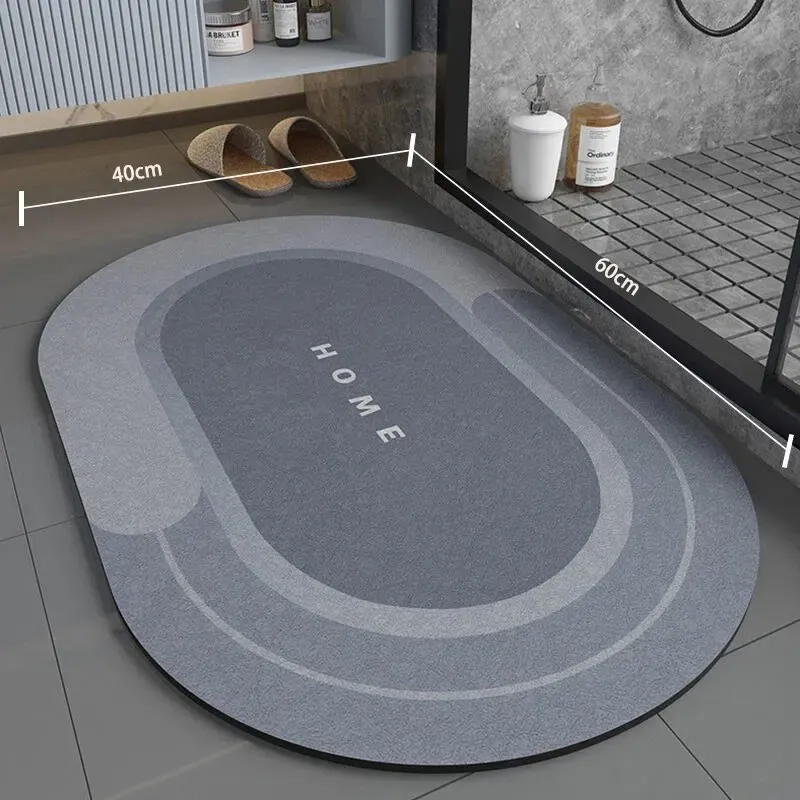 Tapis de bain antidérapant 40 x 60 cm, super absorbant, séchage rapide et doux, pour salle de bain et douche 14