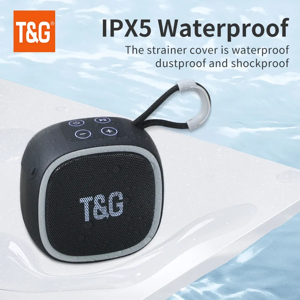 Haut-parleur Bluetooth portable sans fil TWS BT 5.3 avec son HiFi puissant, prise en charge carte TF et radio FM, modèle TG659 3