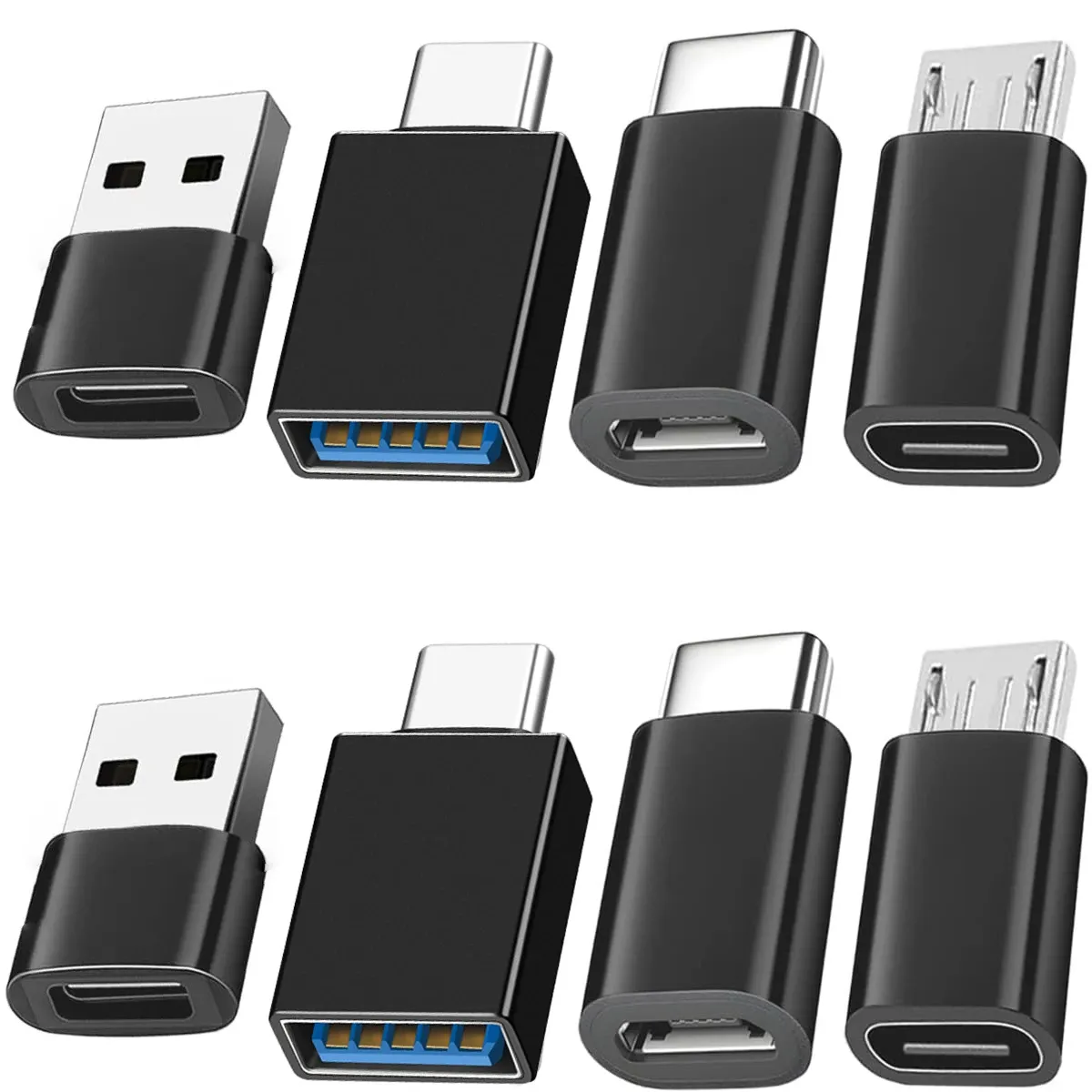 Adaptateurs USB-C et Micro USB, vue d'ensemble