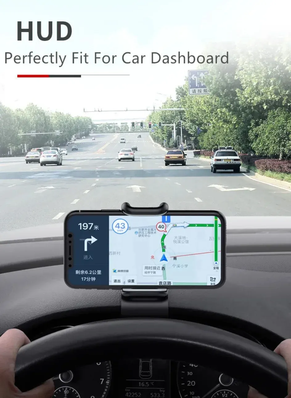 Support de téléphone de voiture rotatif à 360°