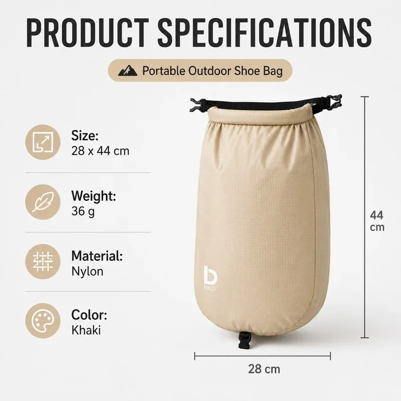 Lot de 2 sacs de rangement portables pour chaussures de randonnée, organisateur suspendu anti-poussière pour sac à dos, grande capacité 6