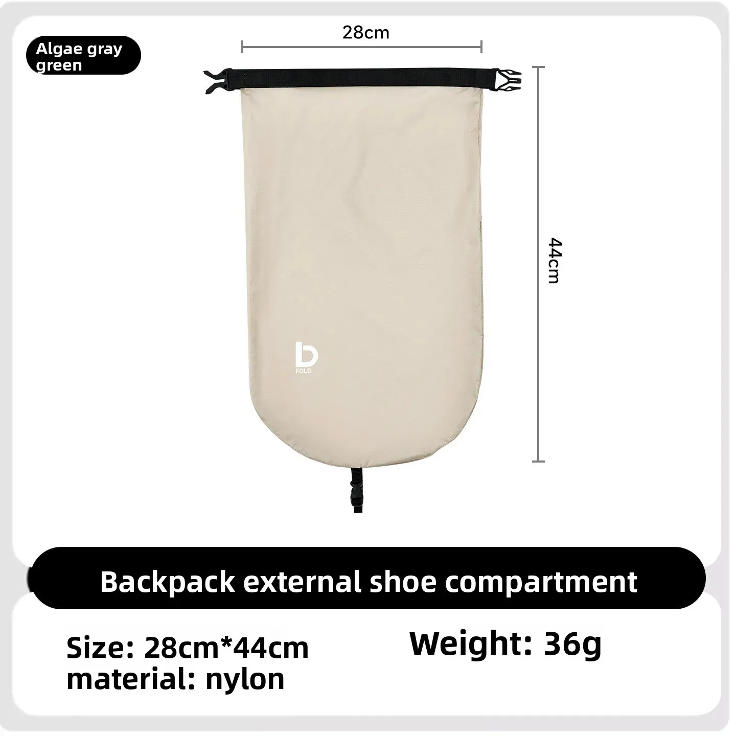 Lot de 2 sacs de rangement portables pour chaussures de randonnée, organisateur suspendu anti-poussière pour sac à dos, grande capacité 7