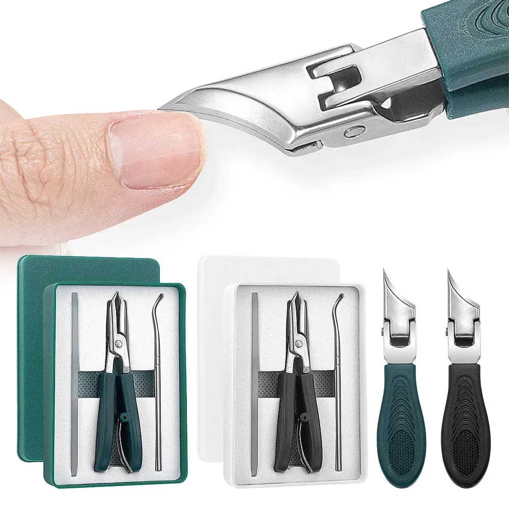 Coupe-ongles professionnel à bord incliné et bec d'aigle, anti-éclaboussures, pour ongles incarnés, 25