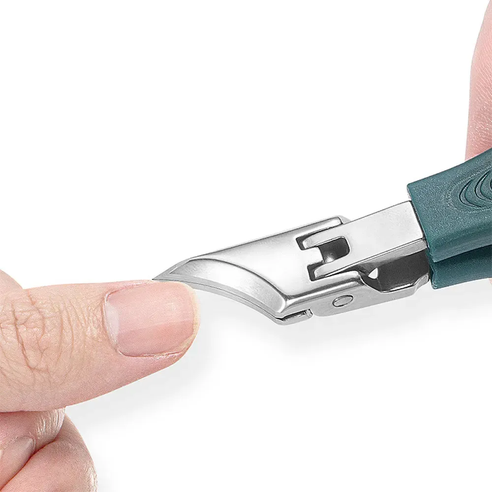 Coupe-ongles professionnel à bord incliné et bec d'aigle, anti-éclaboussures, pour ongles incarnés, 25 5