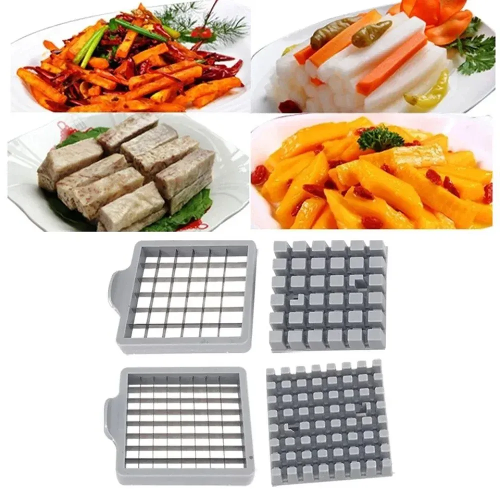 Trancheuse à pommes de terre en argent, 64 et 36 trous, haute qualité en PP, avec lame pour frites, légumes et viande 2