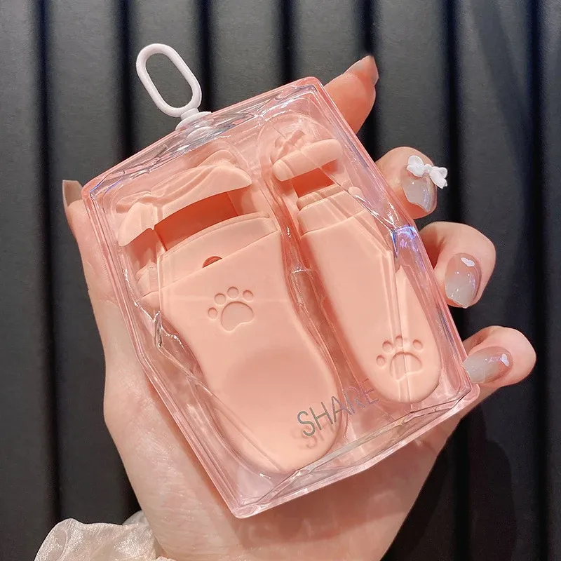 Pince à cils griffe de chat portable avec coussinets en silicone de rechange 3
