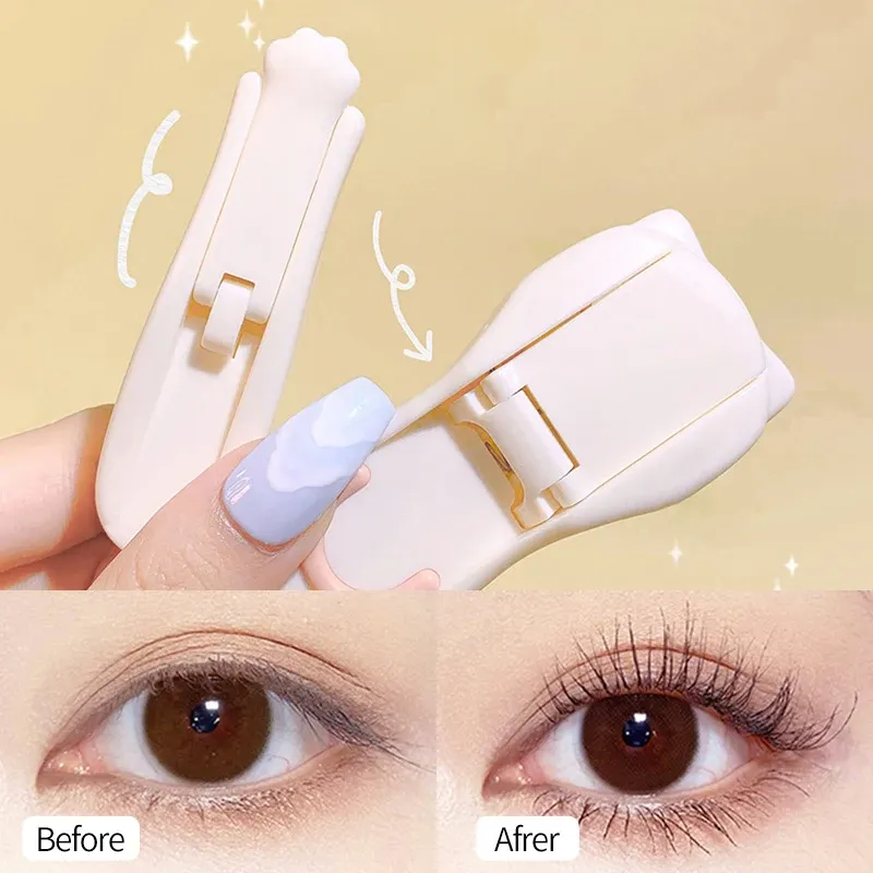 Pince à cils griffe de chat portable avec coussinets en silicone de rechange 2