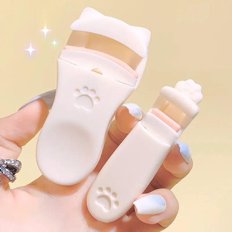 Pince à cils griffe de chat portable avec coussinets en silicone de rechange 4