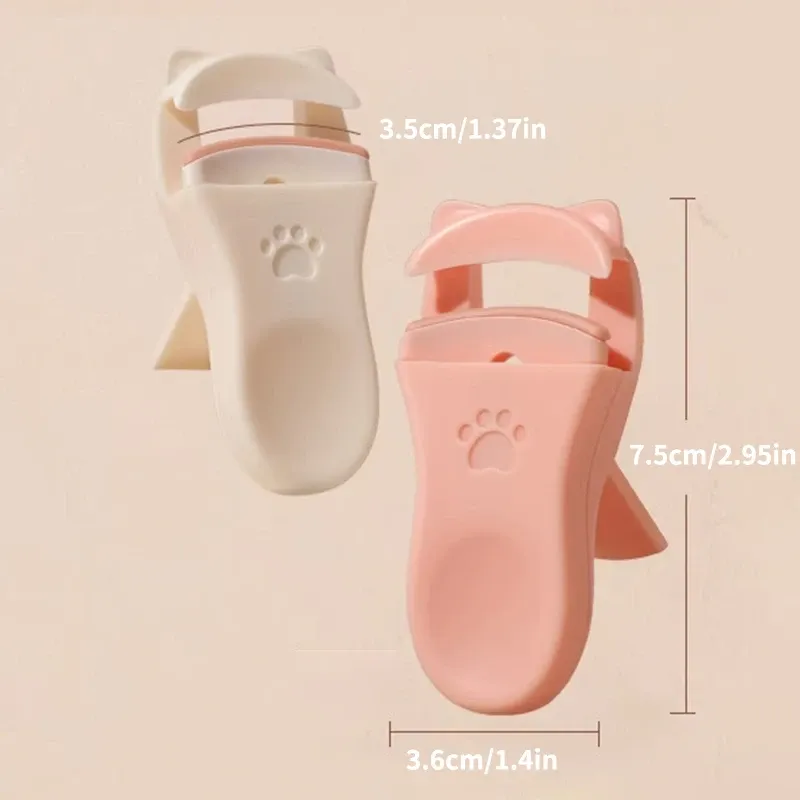 Pince à cils griffe de chat portable avec coussinets en silicone de rechange 5