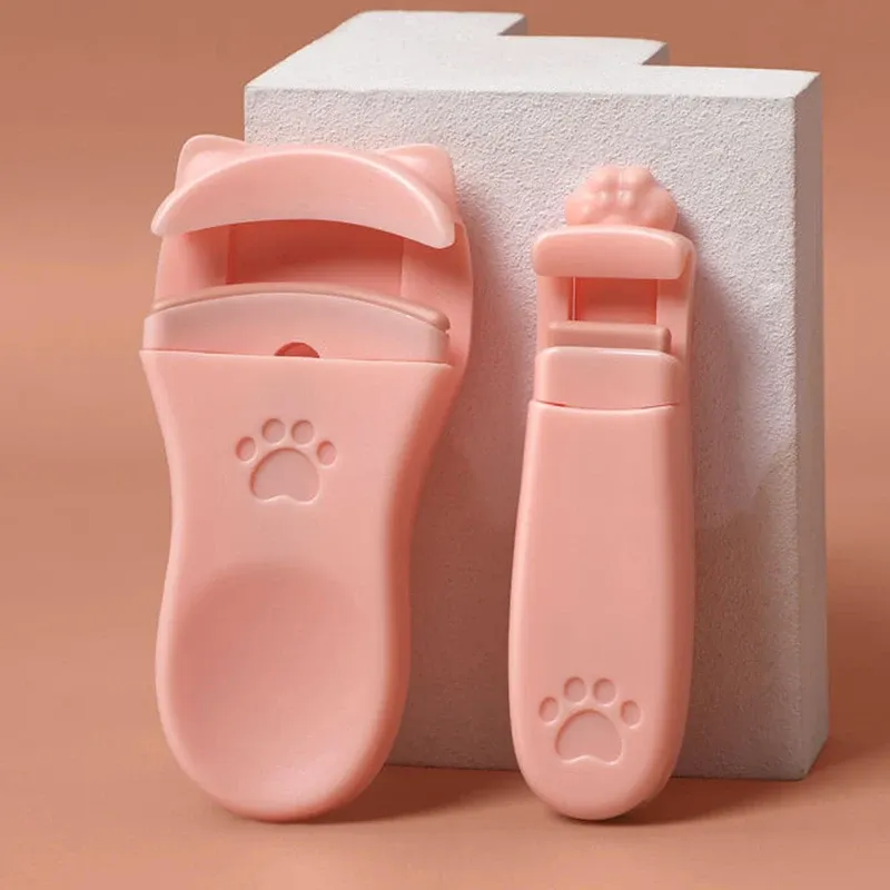Pince à cils griffe de chat portable avec coussinets en silicone de rechange 6