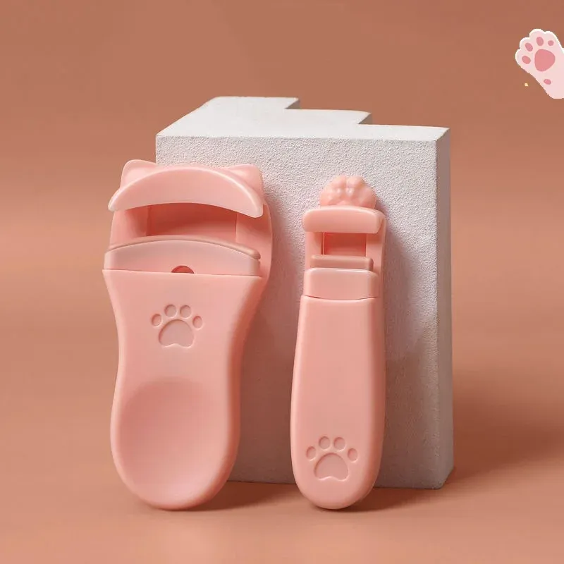 Pince à cils griffe de chat portable avec coussinets en silicone de rechange 8