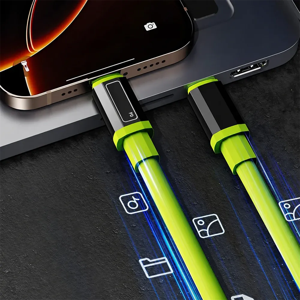 Câble USB-C vers USB-C à charge rapide, longueurs 0,3 m, 1 m, 1,5 m et 2 m 2