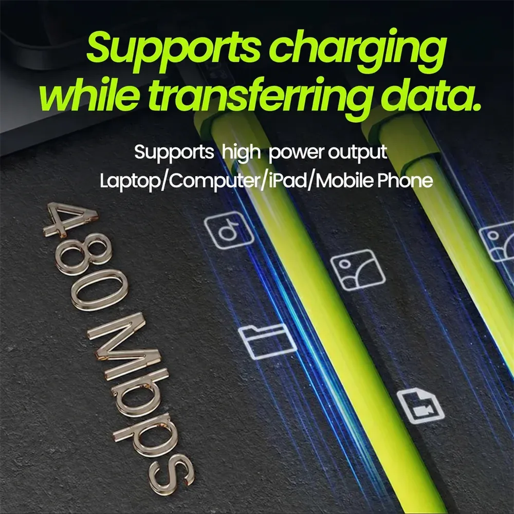 Câble de données USB Type-C, en situation d'utilisation