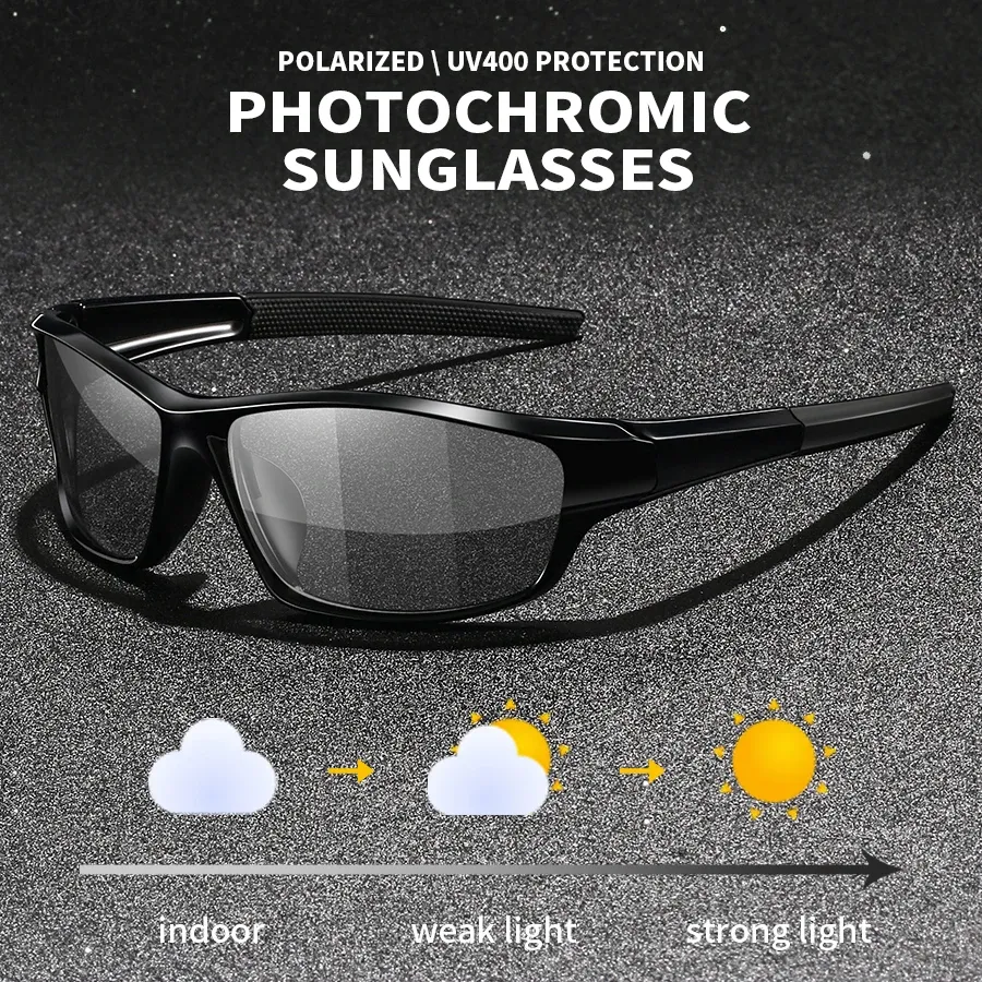 Lunettes de soleil photochromiques polarisées vintage, vue principale