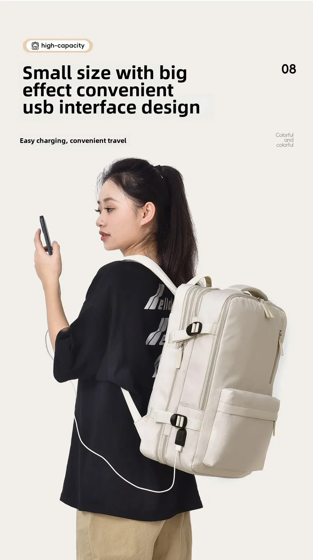 Sac à dos, style urbain