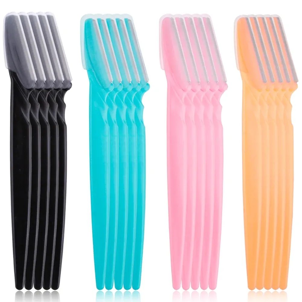 Rasoir à sourcils portable, lot de 3, 4 ou 10 pièces, lames de précision pour le visage, épilation sûre et soignée pour femme, outil de maquillage - Image 1