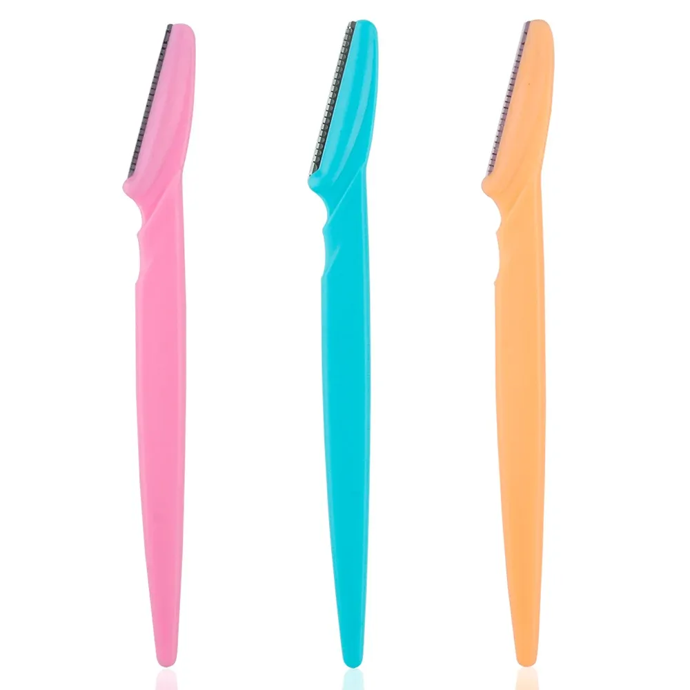 Rasoir à sourcils portable, lot de 3, 4 ou 10 pièces, lames de précision pour le visage, épilation sûre et soignée pour femme, outil de maquillage 9