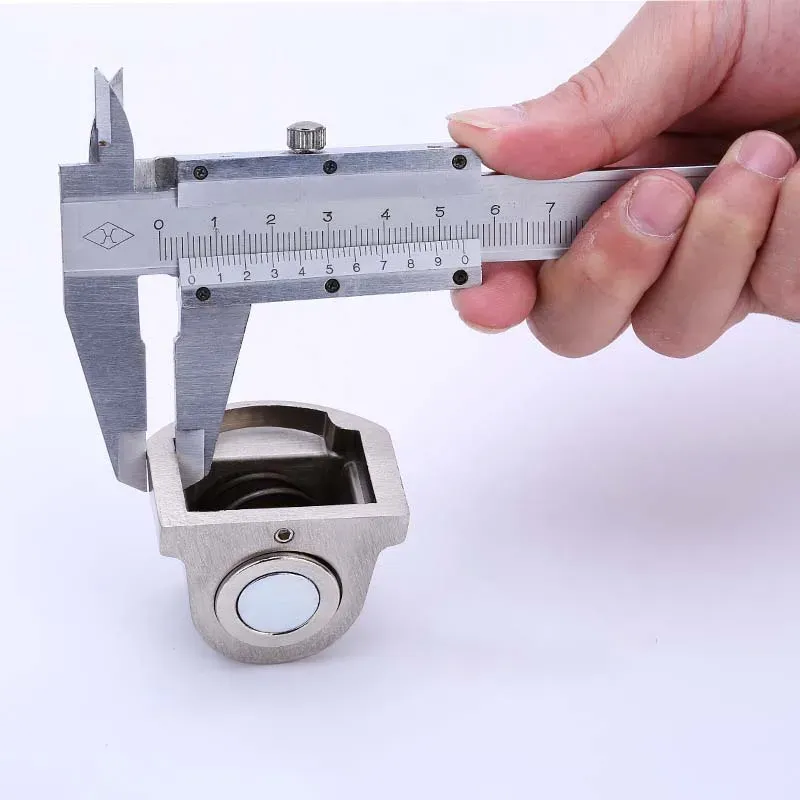 Butée de porte magnétique au sol pour verre perforé 10-12 mm, sans aspiration 2