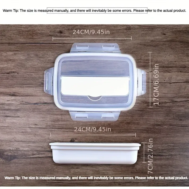 Boîte à déjeuner Bento en acier inoxydable, facile à nettoyer, anti-fuite, avec 3 ou 4 compartiments, durable 4