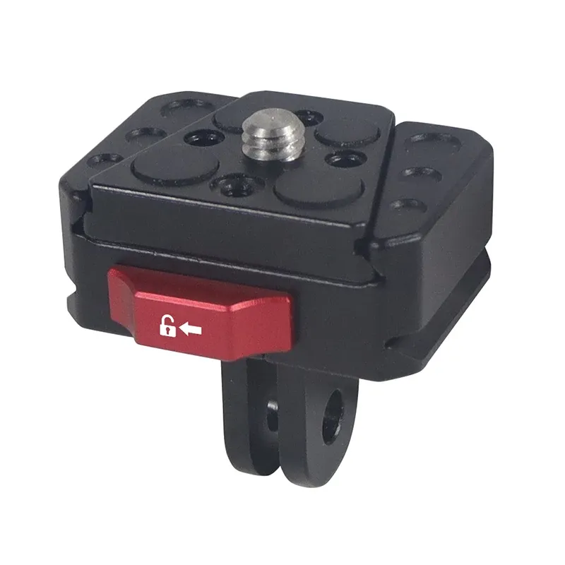 Plaque de serrage à dégagement rapide, montage V-Lock, vis 1/4" pour tête de trépied 38 mm, moniteur de champ, adaptateur de caméra à lumière LED 4