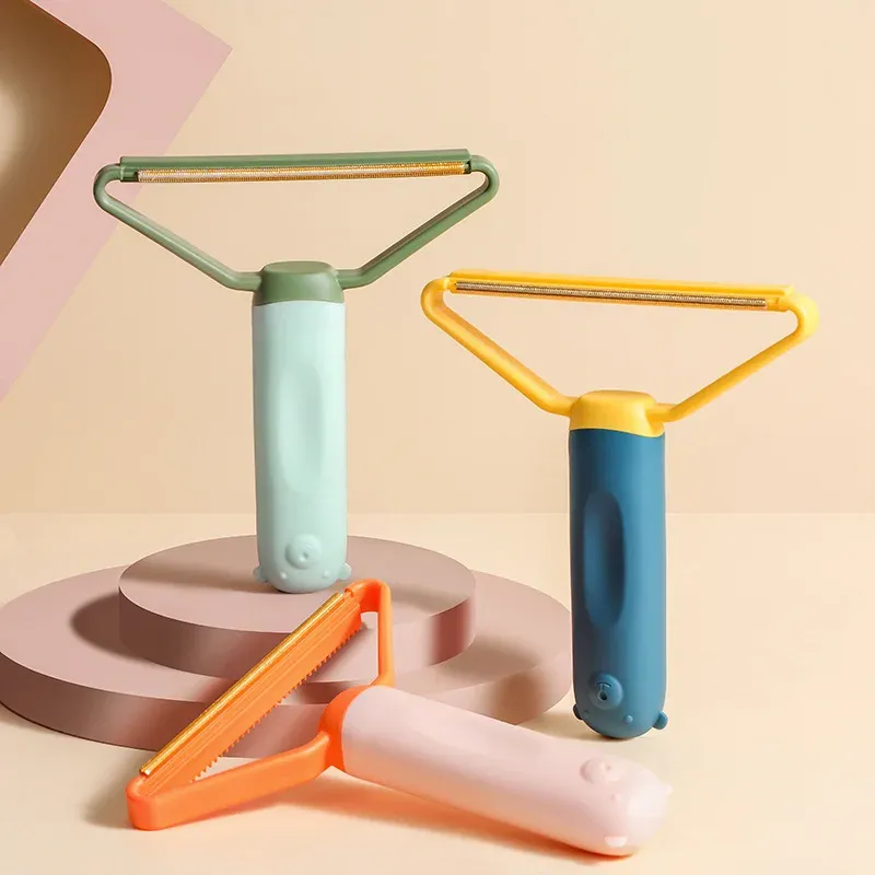 Dépilleur portable pour animaux de compagnie : rasoir manuel et grattoir pour tapis, laine et vêtements 6