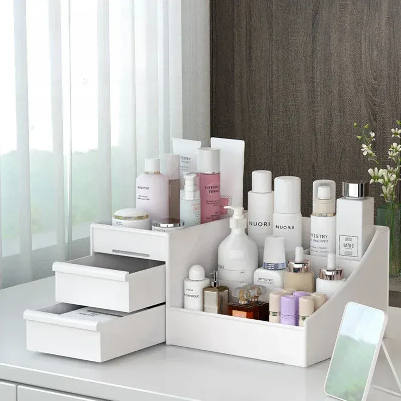 Tiroir de rangement en plastique pour maquillage, cosmétiques et soins de la peau 1