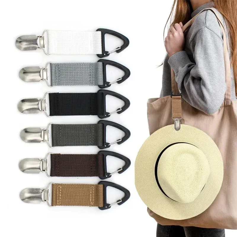 Clip de sac portable pour chapeau de paille, organisateur de gants multi-usage pour activités de plein air - Image 1