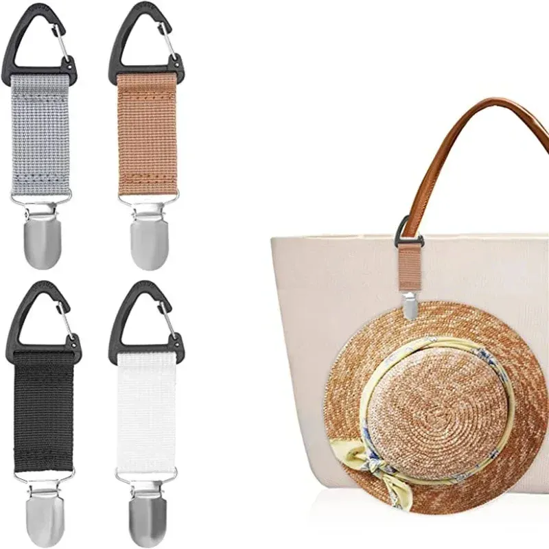 Clip de sac portable pour chapeau de paille, organisateur de gants multi-usage pour activités de plein air 2