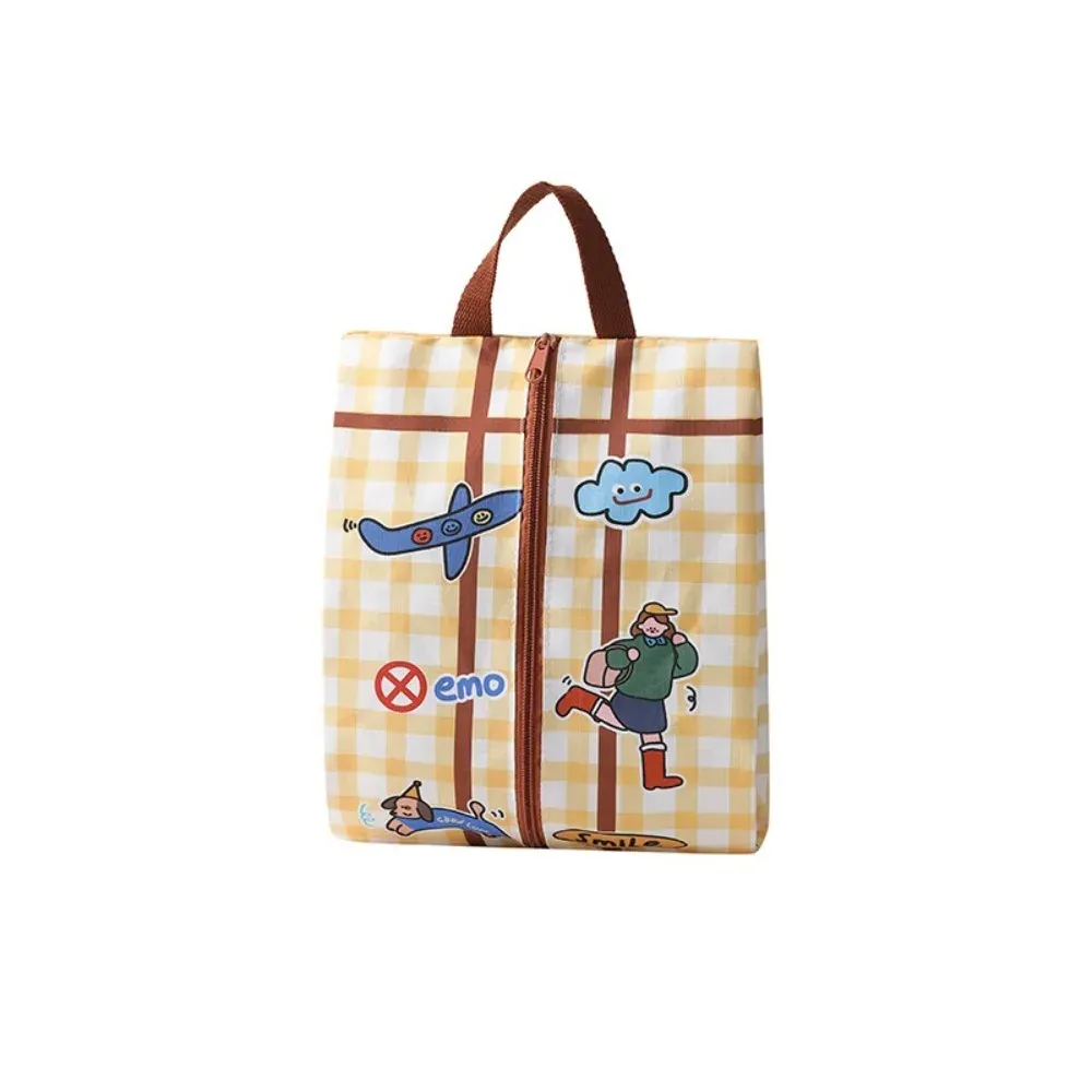 Sac de rangement de voyage grand format, organiseur de bagages multifonction étanche à fermeture éclair, pochette à cosmétiques en coton 2