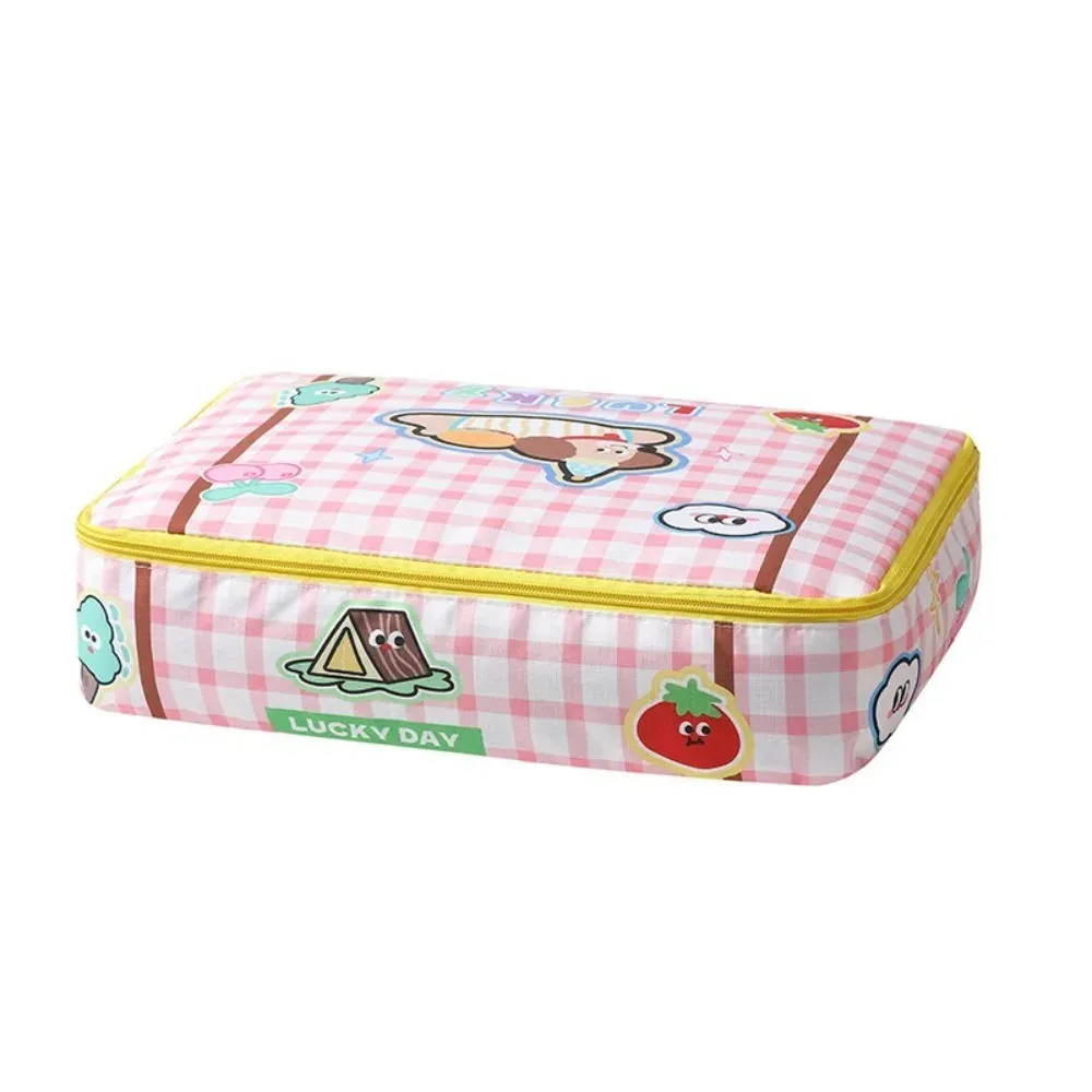 Sac de rangement de voyage grand format, organiseur de bagages multifonction étanche à fermeture éclair, pochette à cosmétiques en coton 8