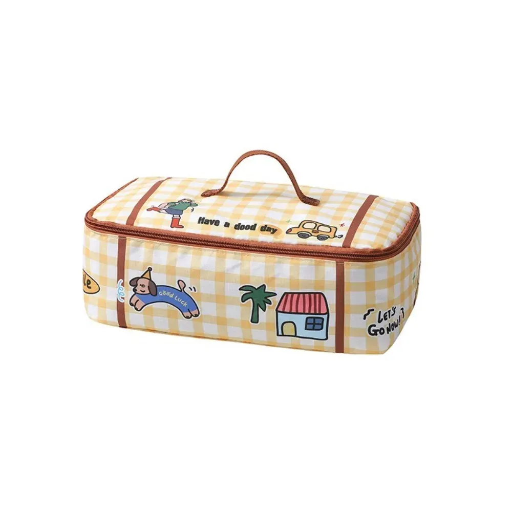 Sac de rangement de voyage grand format, organiseur de bagages multifonction étanche à fermeture éclair, pochette à cosmétiques en coton 15