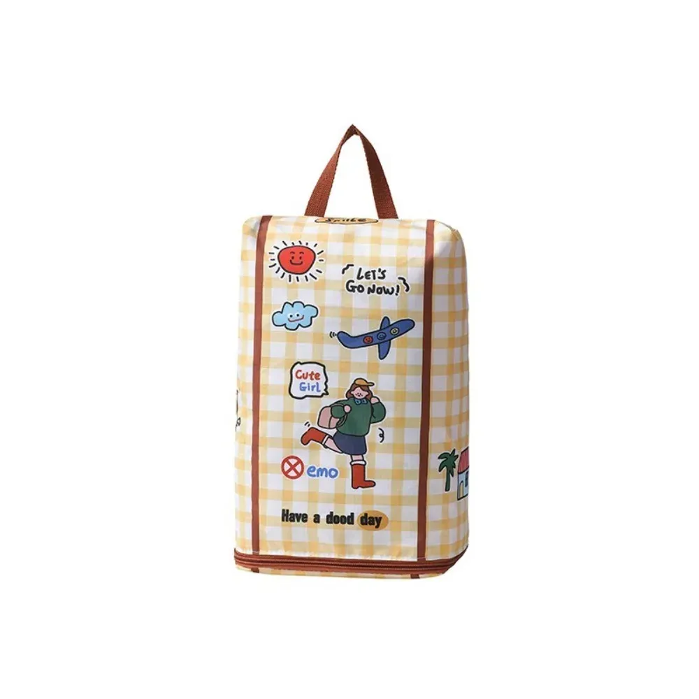 Sac de rangement de voyage grand format, organiseur de bagages multifonction étanche à fermeture éclair, pochette à cosmétiques en coton 13