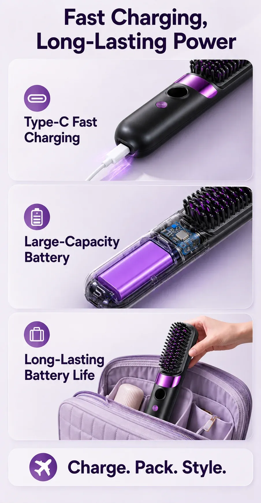 Brosse lissante, présentation produit