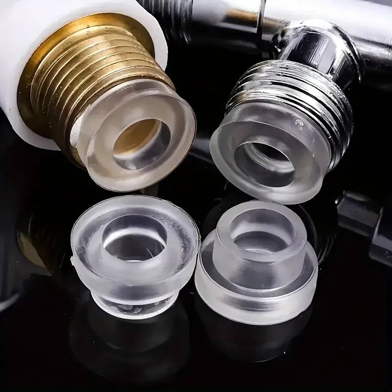 Rondelles d'étanchéité universelles en silicone avec pince de verrouillage pour robinet (lot de 5 ou 10)