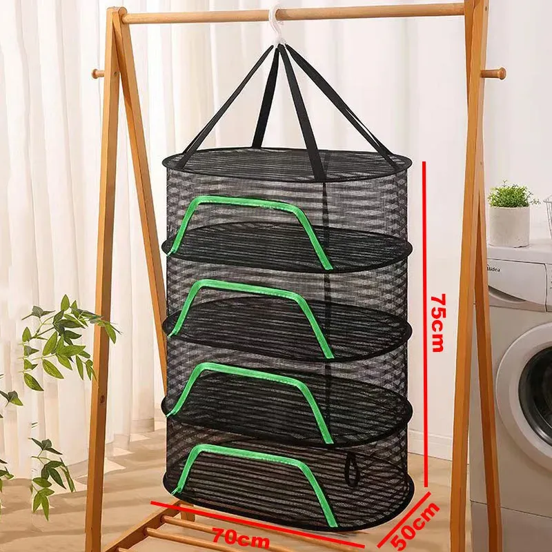 Filet de séchage pliable et portable en maille pour poisson, linge, fruits et légumes 17