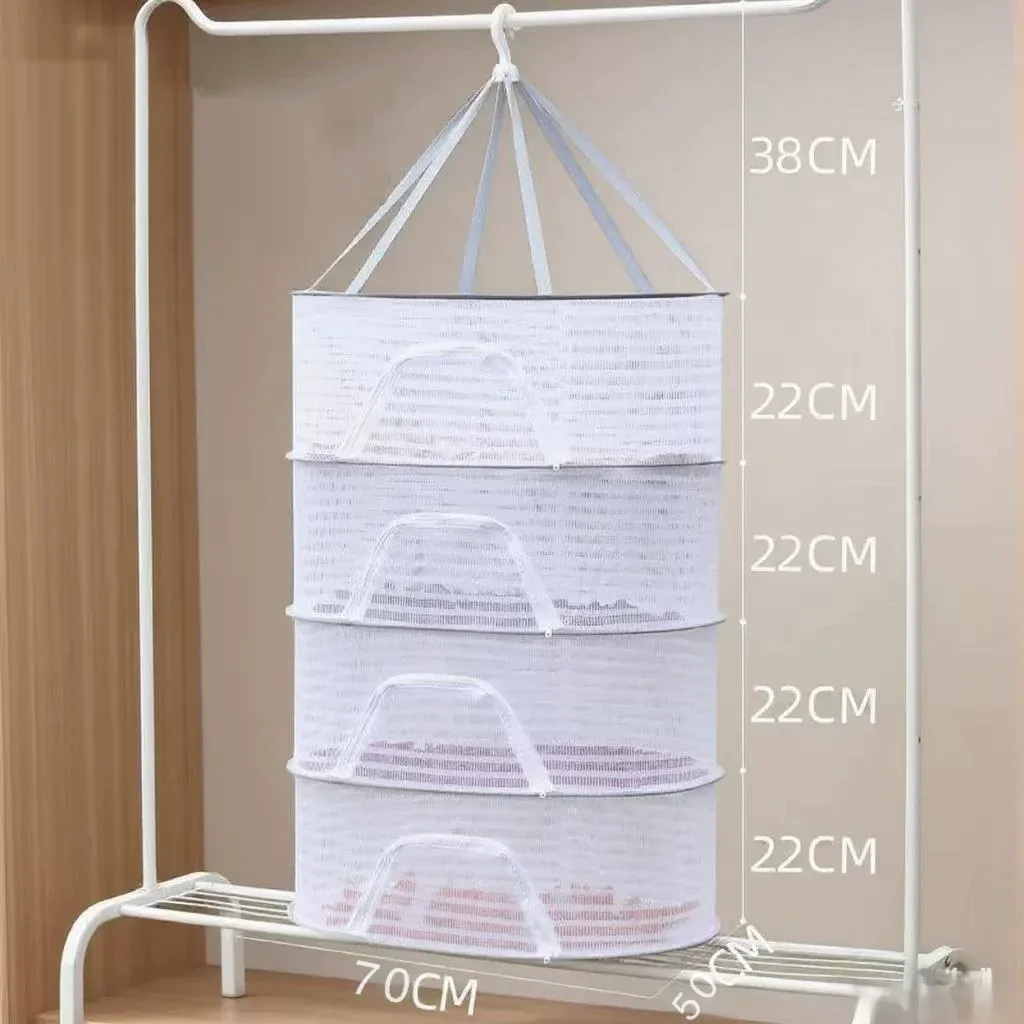 Filet de séchage pliable et portable en maille pour poisson, linge, fruits et légumes 8